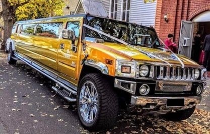 crown limo hire melbourne fleet gold stretch hummer 16 seater